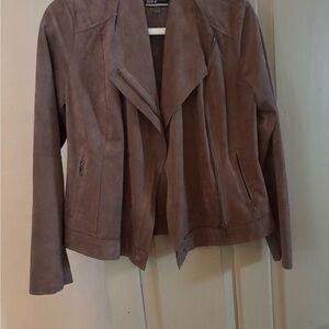 Kut from the Kloth Taupe Leather Jacket